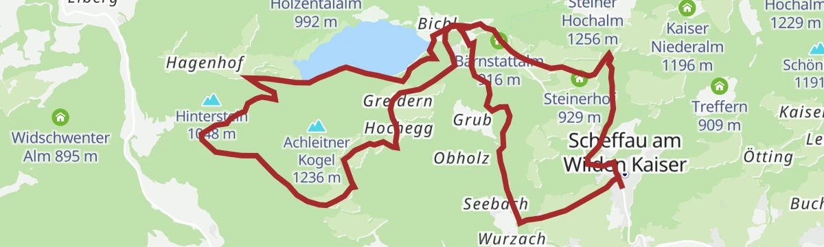 Route map: Rund um den Achleitberg